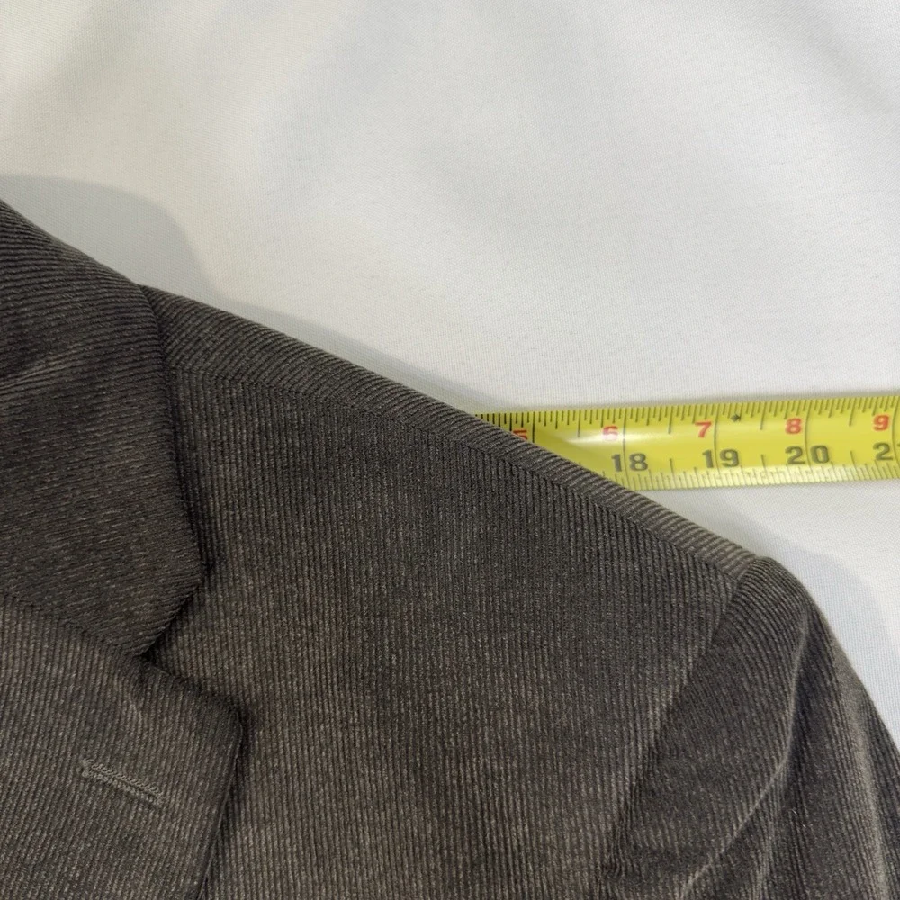Chaps Ralph Lauren 42L Dark Chocolate Corduroy Sport Coat Blazer Business Preppy - Picture 8 of 13